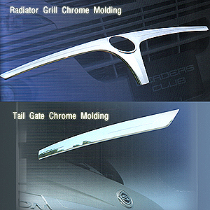 [ Kyron auto parts ] Chrome grill molding and tail molding  Made in Korea